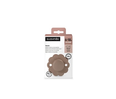 Suavinex Wonder SX Pro Silicon Pacifier 6-18M Raw Umber 1ud