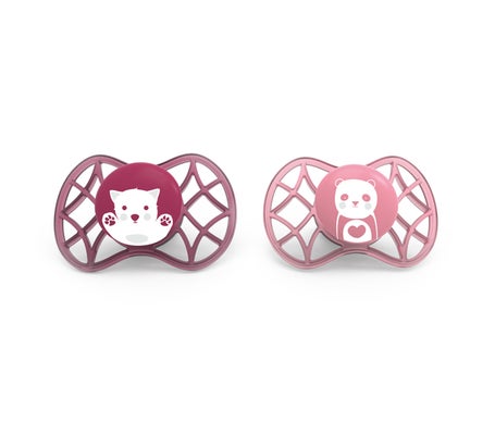 Nuvita Chupete Tetina Simetrica 6M+ Pink 2uds