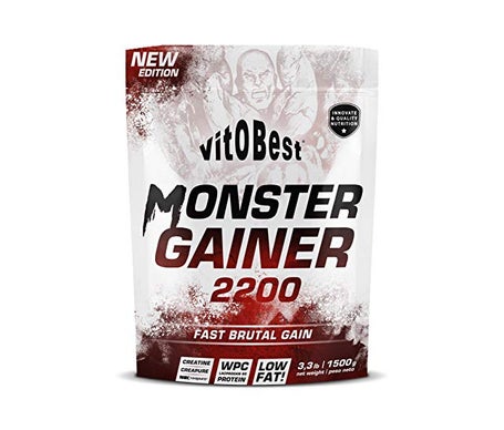 Vitobest Monster Gainer 2200 Fresa 1.5Kg | Natural Doctor