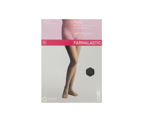 Farmalastic Panty Compresión Ligera Negro Talla M
