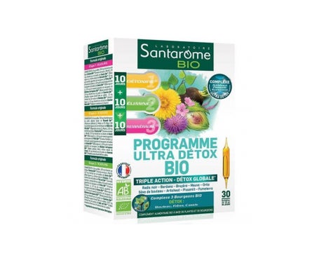 Santarome Bio Programme Ultra Detox Bio 30 Ampoules