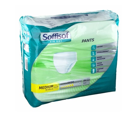 Soffisof Air Dry Pants Pañal Talla Extra M 14uds