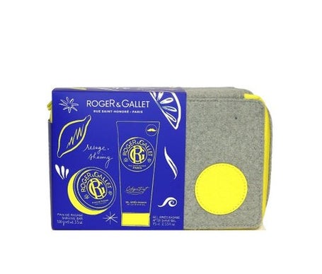 Roger & Gallet Estuche Twist Barra de Afeitar + Gel After Shave 3uds