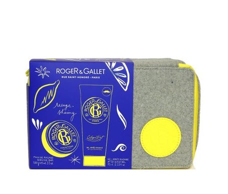 Roger & Gallet Estuche Twist Barra de Afeitar + Gel After Shave 3 uds