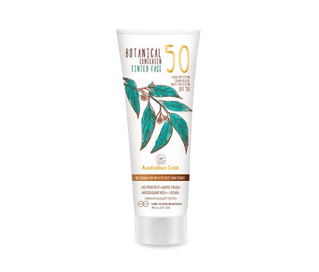 Australian Gold Botanical Spf50 Tinted Face Rich-Deep 88ml