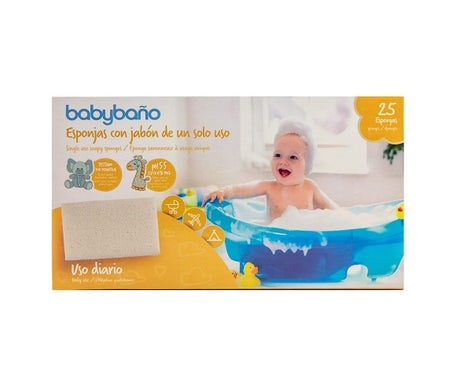 Babybaño Esponja Jabonosa De Un Solo Uso Para Bebés
