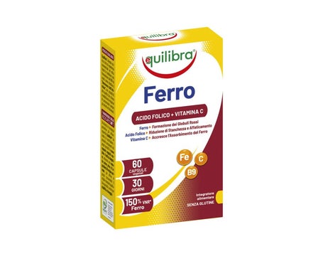 Equilibra Hierro Ácido Fólico Vitamina C 60caps