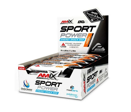 Amix Performance Sport Power Energy Snack Bar Naranja 20x45g | Natural Doctor
