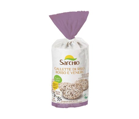 Sarchio Tortitas Arroz Rojo y Negro Integral Sin Gluten 100g