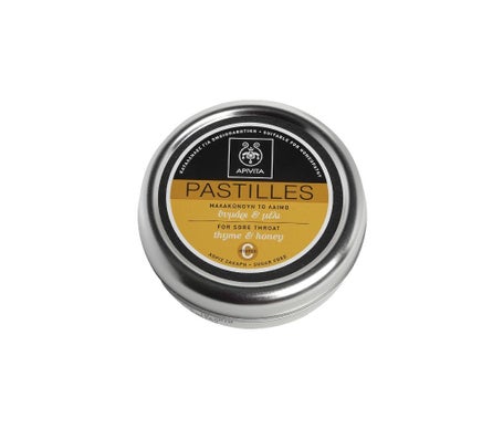 Apivita pastillas tomillo y miel sin azúcar 45g