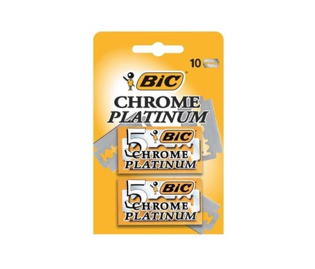 Bic Chrome Platinum Cuchilla Afeitar Clásica 10 uds