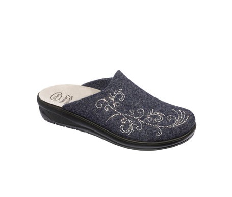 Scholl Boris Pantufla Gris Oscuro Talla 41 1 Par