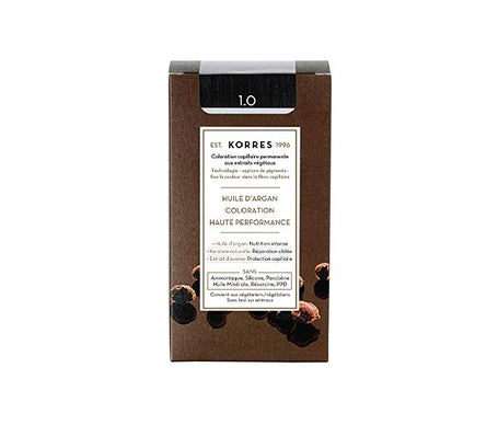 'Korres Coloration Permanente Huile D''Argan Noir 1.0'