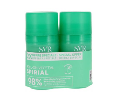 SVR Spirial Végétal Desodorante Antitranspirante 48H Roll-on 2x50ml