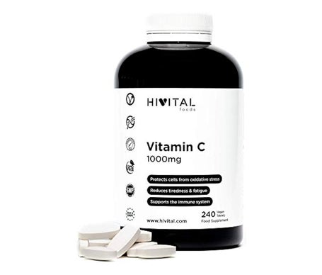 Hivital Foods Vitamina C 1000 mg 240 comp (8 meses)