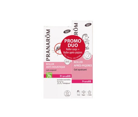 Pranarôm PranaBB Rollon Antimosquitos BIO 30ml + Roll-on Postpicaduras BIO 15ml