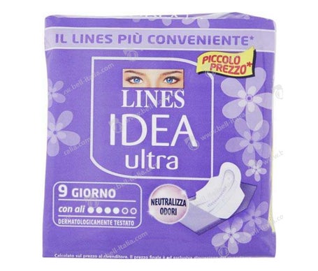 Lines Idea Assorbenti Ultra Día con Alas 12uds