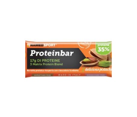 Namedsport Proteinbar 50 g Delicious Pistachio - Nutrición deportiva