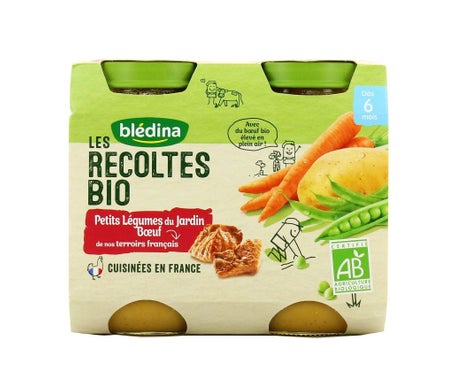 Blédina Verduras de la Huerta y Vacuno 2x200g