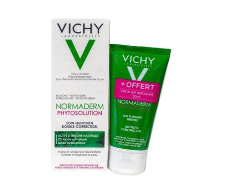 Vichy Normaderm Phytosolution Soin Quotidien Double-Correction 50 ml + Gel Purifiant Intense 50 ml