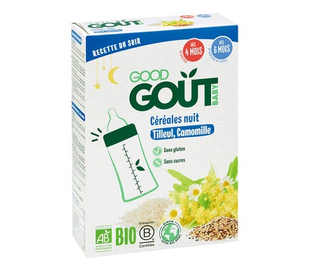 Good Goût Baby Céréales Nuit Tilleul Camomille Bio +4m 200g de Good Gout | Natural Doctor