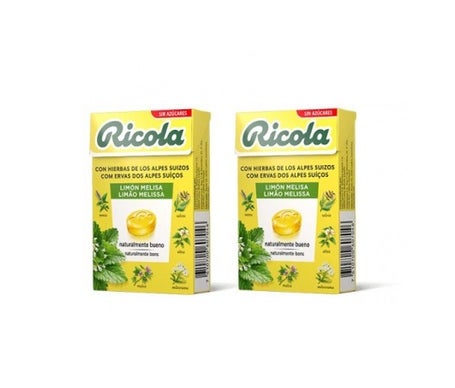 Ricola Caramelos Limón y Melisa 2x50g