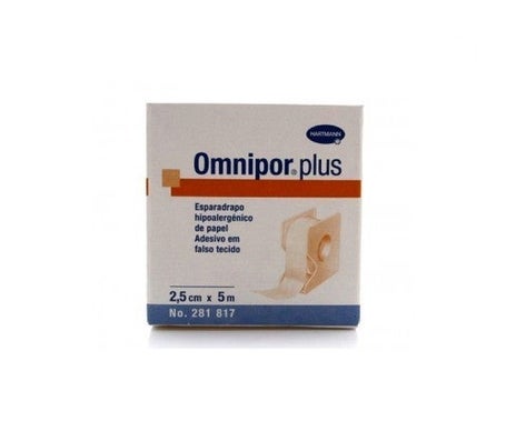 Omnipor esparadrapo hipoalergénico papel 5mx2,5cm