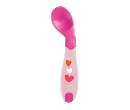 Ch Cucchiaio Angolato Rosa 8M+