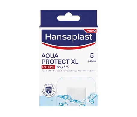 Hansaplast Med+ Aqua Protect XL Apósitos 6x7cm 5uds