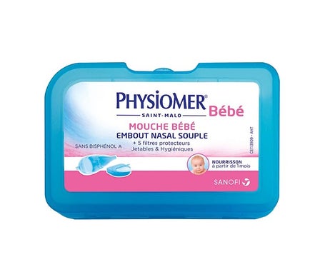 Physiomer Bebé Boquilla Nasal Suave + 5 Filtros Protectores