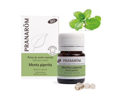 Pranarôm Perlas de Aceite Esencial de Menta Piperita BIO 60caps