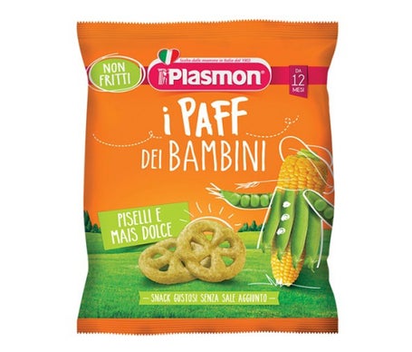 Plasmon Paff Snack Guisante Maíz Dulce 15 g | Natural Doctor