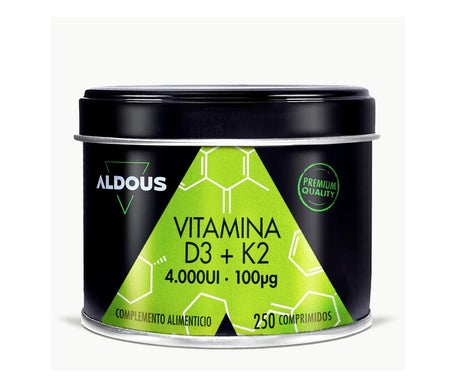 Aldous Bio Vitamina D3 + K2 Aldous 250 Comprimidos