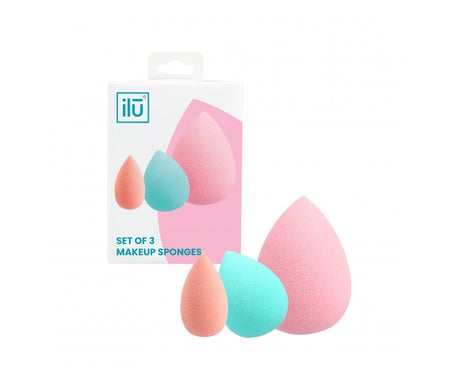 Ilū Sponges Mini Medium Large Set 3uds