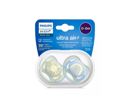 Philips Avent Ultra Air Chupete 0-6M Niño 2uds