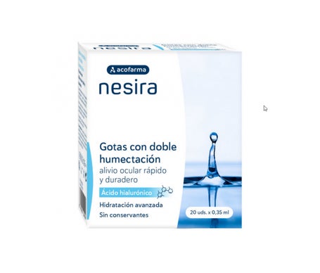 Acofarma Nesira Hyaluronic Acid Moisturizing Drops 20uds
