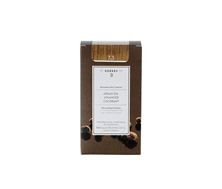 'Korres Coloration Permanente Huile D''Argan Blond Doré 7.3'