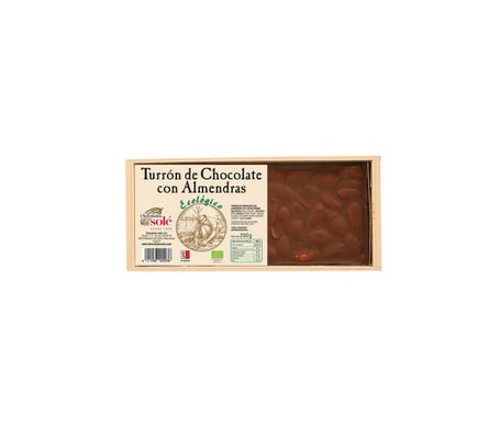Chocolates Sole Turrón de Chocolate con Almendras Bio 200g