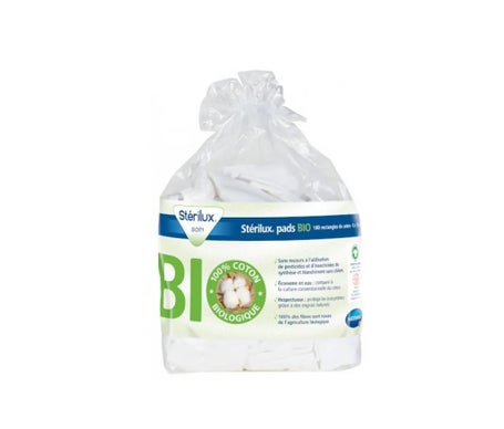 Sterilux Pads Bio Algodón 8x10cm 160uds