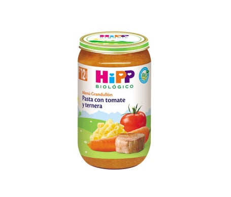 Hipp Tarrito Pasta Tomate Ternera Bio +12M 250g