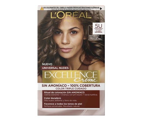 'L''Oréal Excellence Creme Universal Nudes 5U Marrón Claro 1ud'
