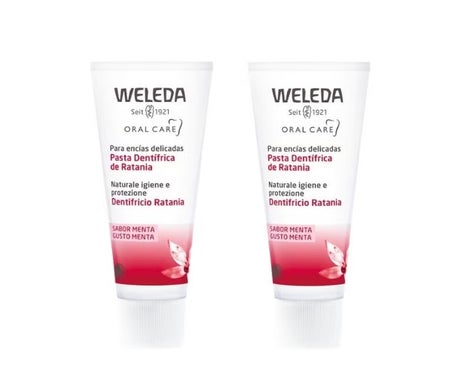 Weleda Pasta Dentífrica de Ratania Sabor Menta 2x75ml