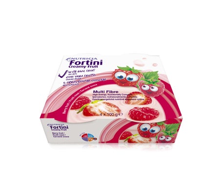 Nutricia Fortini Cremoso Frutos Rojos 4x100g | Natural Doctor