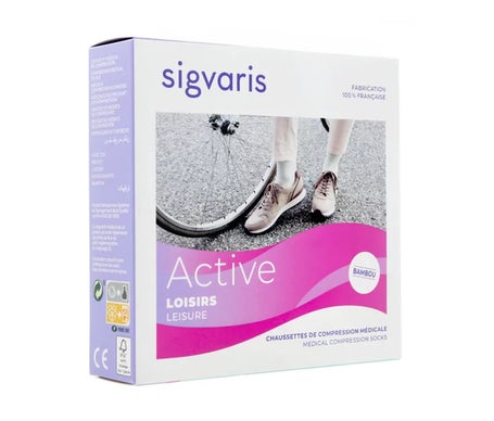 Sigvaris 2 Active Loisirs New Medias Azul Mujer Jean LL 1 Par