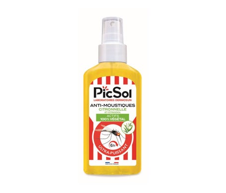 PicSol Repelente de Mosquitos Citronela y Citridiol 125ml