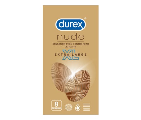 Durex Nude XL (8 Condoms) - Preservativos