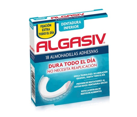 Algasiv Almohadillas Adhesivas Protesis Inferior 18uds