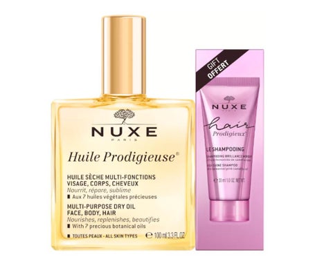 Nuxe Huile Prodigieuse 100ml + Hair Prodigieux Champú 30ml