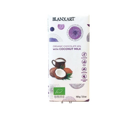 Blanxart Chocolate Negro 60% con Azucar y Leche de Coco 100g