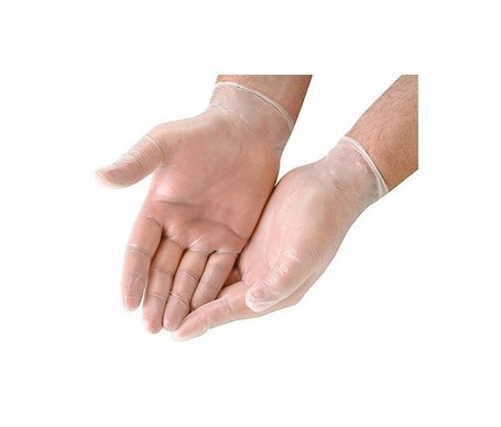 Naturflex Guantes de examen de vinilo sin polvo Talla M 100uds